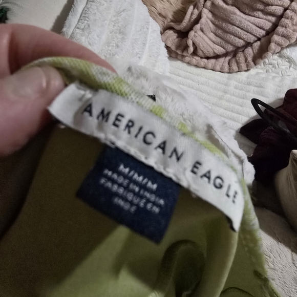 American Eagle Outfitters Light Green Floral Mesh Slip Dresd - Picture 5 of 6